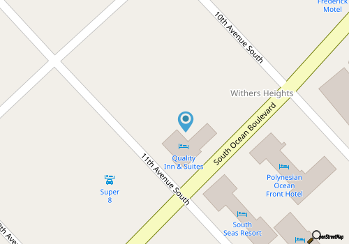 Oceanview Condo w/ Balcony • Steps to Beach map location