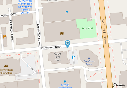 Luxury 1BR condo downtown Wilmington- river views, walk to bars and restaurants map location