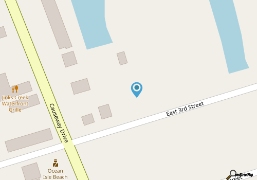 One bedroom oceanfront condo, private balcony, near pier map location