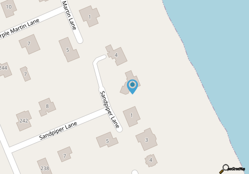K0022 Gypsea Rose. Private & Comfortable Oceanfront Cottage with Hot Tub! map location