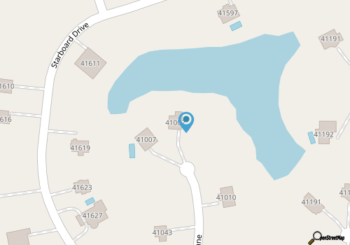 Cozy Lake Front Modern Beach Pet House-Hot Tub map location