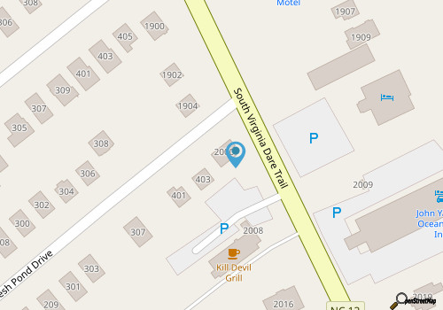 Walk to Beach????Semi-Oceanfront ??of KDH, Hot Tub, WiFi, Linens, Sunrises, Dogs?? map location