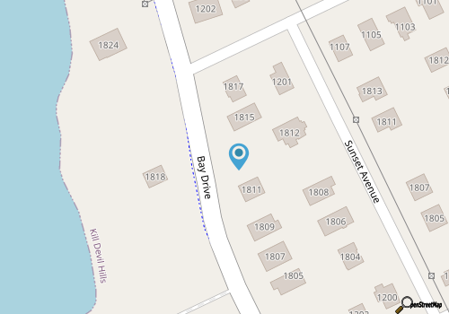 OUTERBANKS PRIVATE SUITE KDHSHORT WALK TO BEACH/SOUND SUNSETS Centrally located  map location