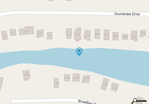 5525 Westwind * Waterfront map location