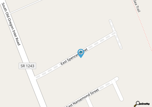 South Nags Head 419: Semi-Oceanfront, Close to Beach map location