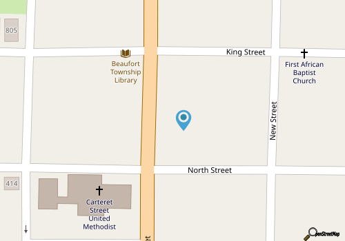 NEW! Antique Charm: Downtown Beaufort Home map location