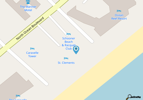 Schooner Beach & Racquet Club map location