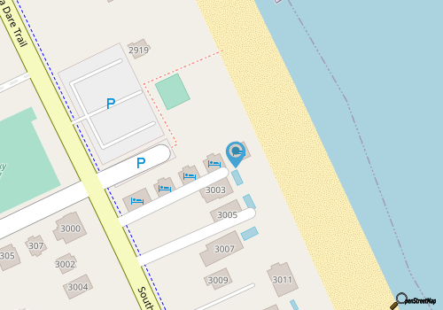 'Gar Brooks' Semi Oceanfront Direct Beach Access Rents FRIDAY to FRIDAY map location