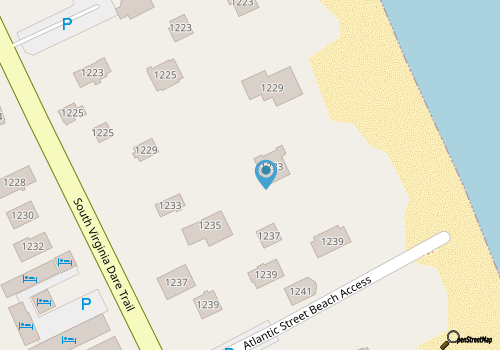 Classic Outer Banks style oceanfront home in Kill Devil Hills! map location