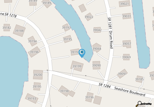 Waterfront, dog-friendly house with lovely water views, pool access & deck map location