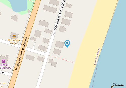 Elegant beachfront escape with private boardwalk, free WiFi, & furnished balcony map location