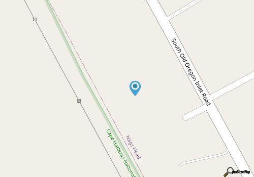 4 BR Beach Cottage MP 17 South Nags Head map location