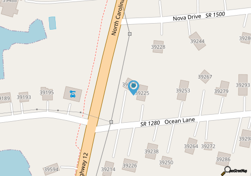 Oceanside home with pool access, rooftop deck, screened porch - walk to beach map location