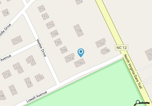 5240 - The Sea Spirit 10-bed semi-oceanfront in KDH, NC, pet friendly, private indoor pool map location