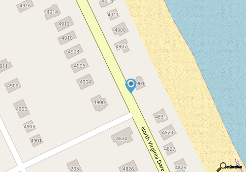 Across the street from the beautiful beaches of Kitty Hawk, NC! map location