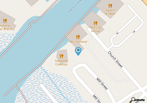 Shem Creek Waterfront map location