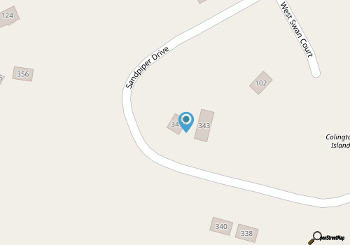 Dog-friendly home with sound access in Colington Harbour map location