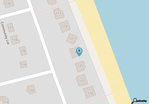 Oceanfront, Hot Tub, Game Room map location