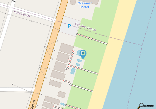 0312 Captains Quarters: Stunning 2-bedroom oceanfront condo in Carolina Beach. map location