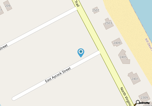 This great little Outer Banks beach home map location