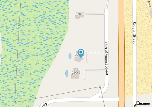 Ocean-view home with private outdoor pool, hot tub, central AC, tennis & decks map location