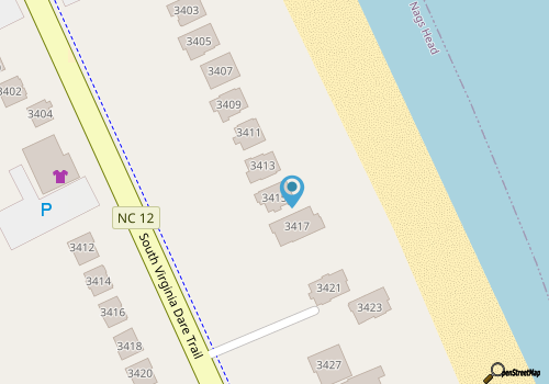 Whit's End: Oceanfront, Private Pool, Elevator, Hot Tub, Theater and Game Room map location