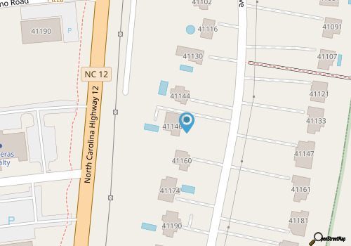 Semi-oceanfront house with private pool, hot tub, & ocean views map location