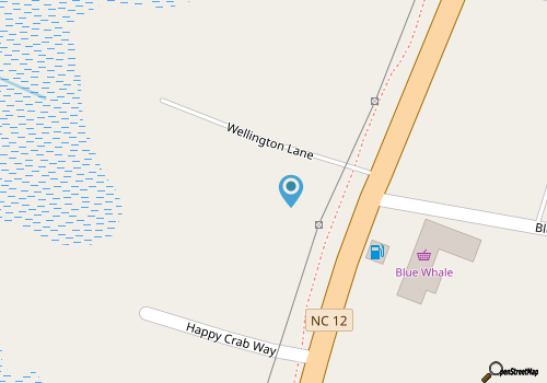 4BR Salvo house-3 Decks, HotTub, Outdoor Bar, HUGE Outdoor Shower & Beach Access map location