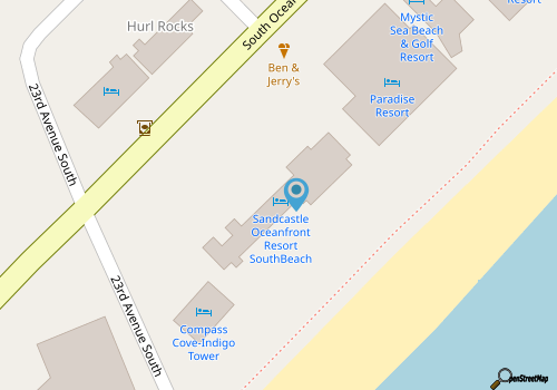 Oceanfront condo with pool, hot tub and complimentary WiFi map location