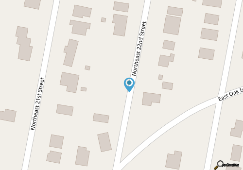Coastal 3BD Bungalow One Block from Scenic Walkway map location