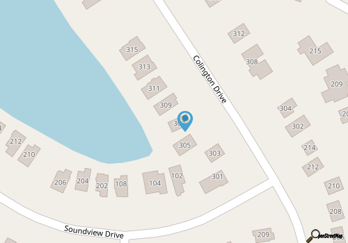 Waterfront A Frame Cottage Stunning Sunsets Family Fun map location