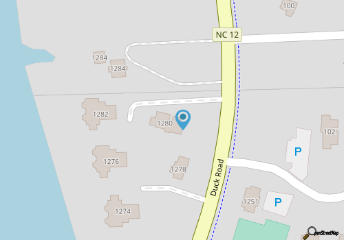 The Colman at Ships Watch in Duck map location