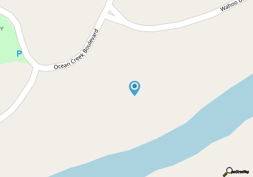Near The Popular Cabana Club and Beach Access with fishing dock and Golf Cart map location