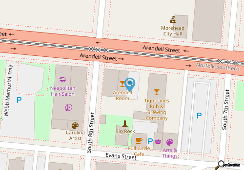 Arendell Room map location