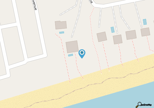 Oceanfront with heated private pool (optional),beach access,close to town center map location