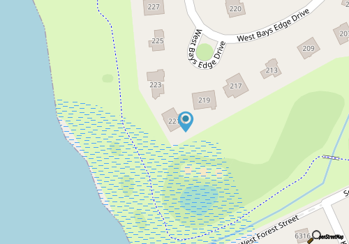 Bay Meadow 20: Soundfront, spectacular sunsets, dog-friendly, elevator, community pool map location