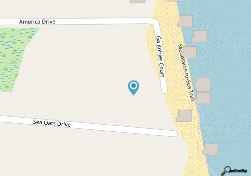 Beachfront house with guest house on OuterBanks map location