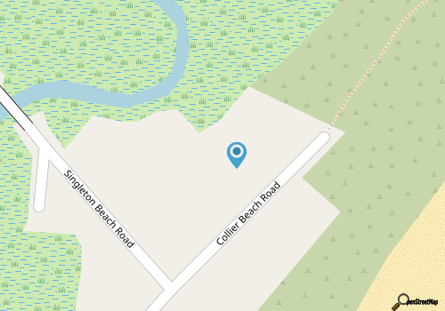 Ocean and Marsh View Home with private pool, dog friendly, beachfront map location