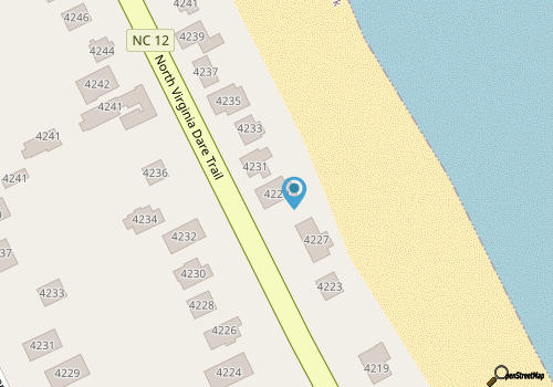 K1323 Wayfarer's Rest. Oceanfront, Right on Beach! Watch Dolphins & Pelicans map location