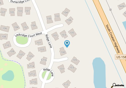Nags Head beach house with community amenities at the Village of Nags Head map location