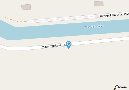 Mattamuskeet National Wildlife Refuge map location