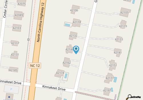 SEMI-OCEANFRONT-5 BR, 3 Full & 1 Half Bath-just two lots from the beach walkway map location