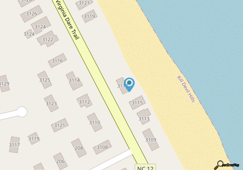 Oceanfront 5010 - Once Upon A Tide: 4-bedroom retreat in Kill Devil Hills, NC map location
