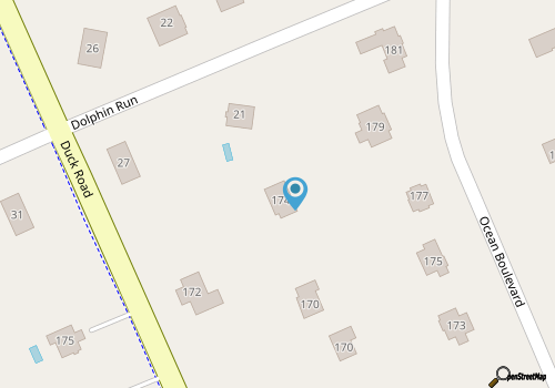 A Witch Duck - 4 BR Oceanside Home w/Privale Pool map location