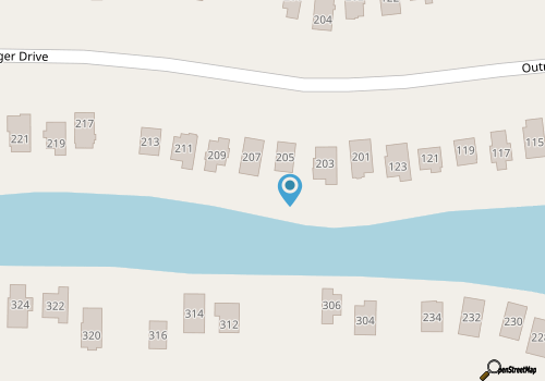 Coastal water view home close to beach and local attractions map location