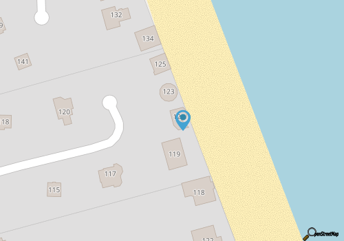 Pelican Post: Oceanfront, Private Walkway to Beach map location