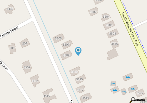 Blue Heron | 955 ft from the Beach | Private Pool, Hot Tub | Nags Head map location