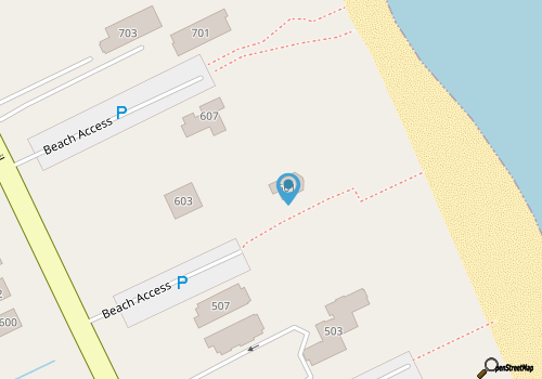 Woodshed: Oceanfront, Gazebo, Rec room, Elevator map location