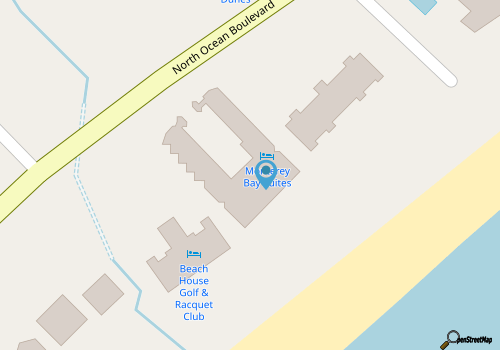 All New Oceanfront Condo w Lazy River map location