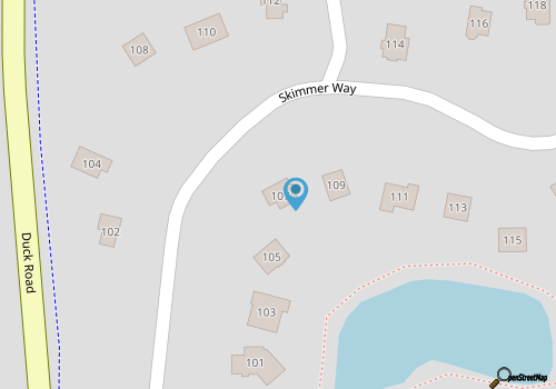 2507 - Salty Sandpiper, a spacious 5-bedroom home in Duck, NC, perfect for family getaways. map location